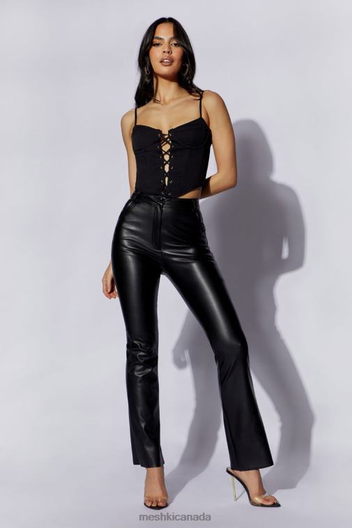 Meshki Black Janice Longline Corset Top Clothing JN88N1051