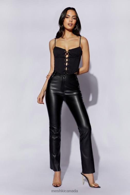 Meshki Black Janice Longline Corset Top Clothing JN88N1051