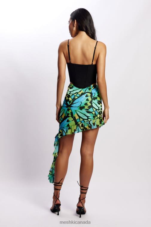 Meshki Black Janice Longline Corset Top Clothing JN88N1051