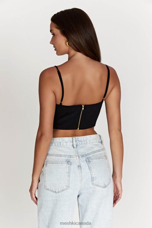 Meshki Black Maggie Underwire Corset Top Clothing JN88N1096