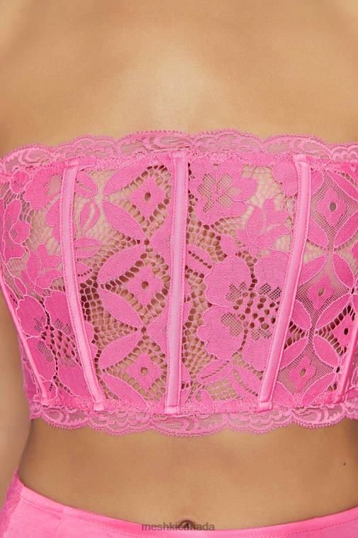 Meshki Bubblegum Pink Bellamy Scallop Lace Bodice Clothing JN88N1019