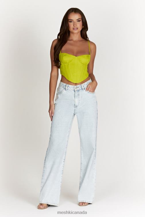 Meshki Chartreuse Maggie Underwire Corset Top Clothing JN88N1007