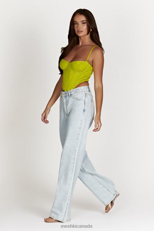 Meshki Chartreuse Maggie Underwire Corset Top Clothing JN88N1007