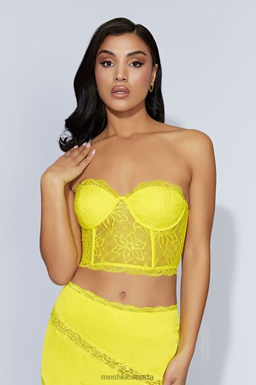 Meshki Fresh Green Alessandra Lace Corset Clothing JN88N1071