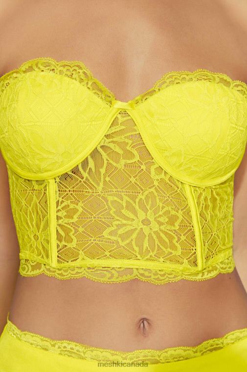 Meshki Fresh Green Alessandra Lace Corset Clothing JN88N1071