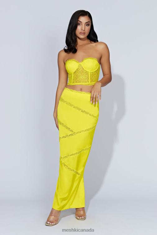 Meshki Fresh Green Alessandra Lace Corset Clothing JN88N1071