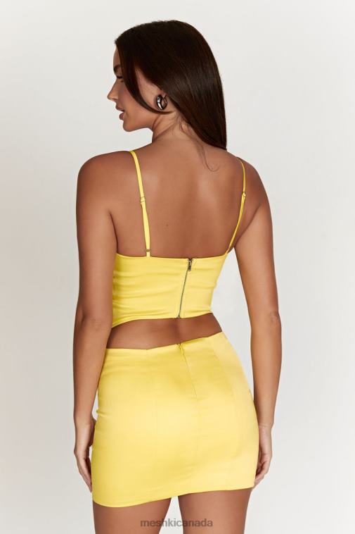 Meshki Lemon Desirie Longline Corset Top Clothing JN88N1003