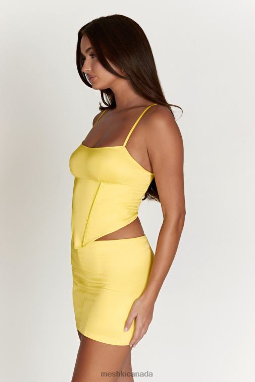 Meshki Lemon Desirie Longline Corset Top Clothing JN88N1003