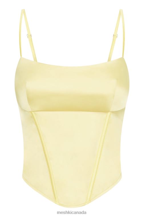 Meshki Lemon Desirie Longline Corset Top Clothing JN88N1003