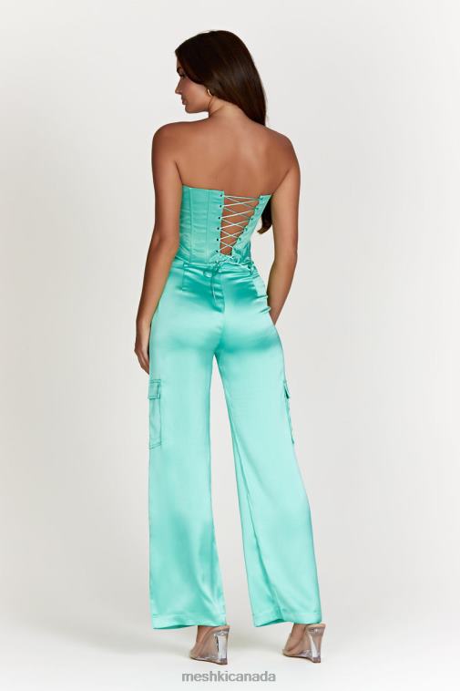 Meshki Mint Amaya Lace Up Corset Top Clothing JN88N1011