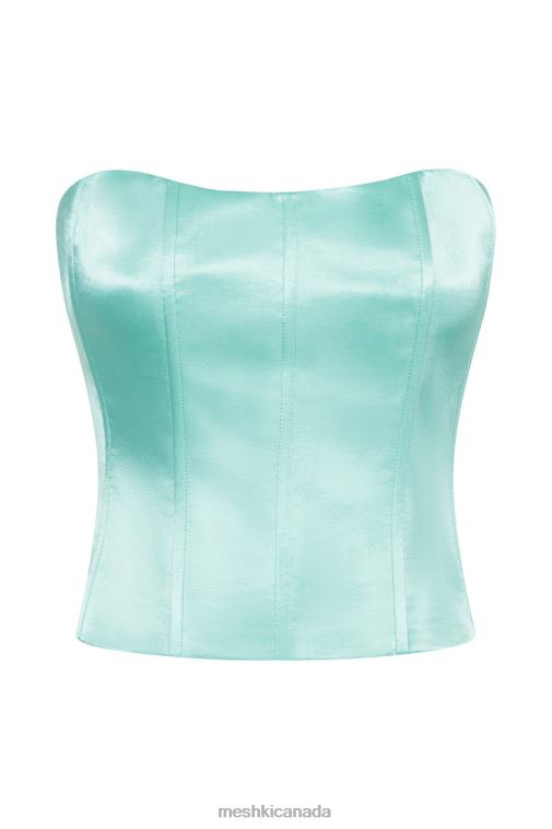 Meshki Mint Amaya Lace Up Corset Top Clothing JN88N1011