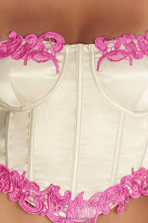 Meshki Nude Tatiana Corset Top With Lace Clothing JN88N1017