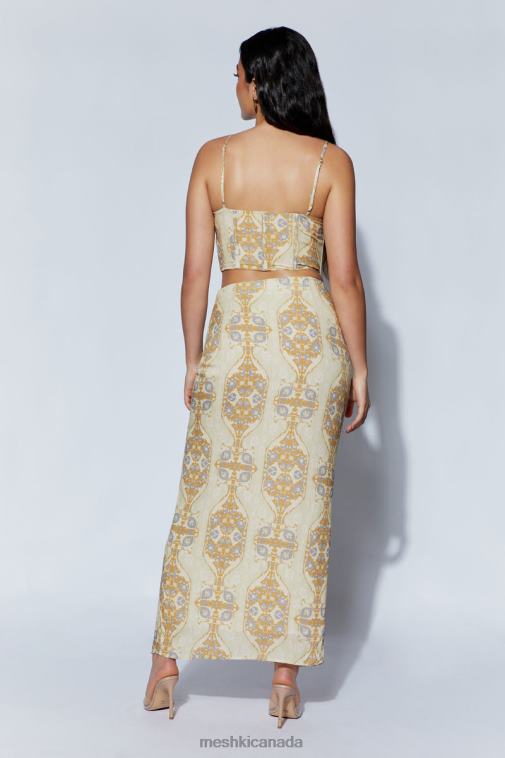 Meshki Persian Print Cyra Corset Top Clothing JN88N972