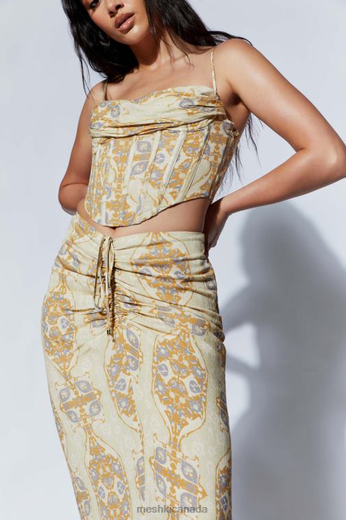 Meshki Persian Print Cyra Corset Top Clothing JN88N972