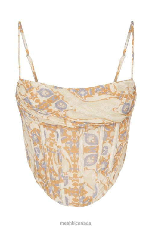 Meshki Persian Print Cyra Corset Top Clothing JN88N972