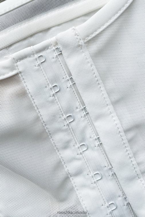 Meshki White Delaney Corset Bustier Clothing JN88N907