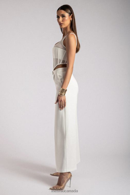 Meshki White Delaney Corset Bustier Clothing JN88N907