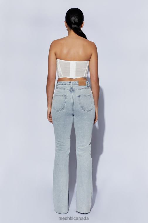 Meshki White Helen Strapless Corset Bustier Clothing JN88N1031