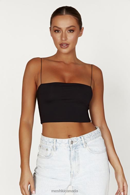 Meshki Black Yvonne Cami Crop Top Clothing JN88N939