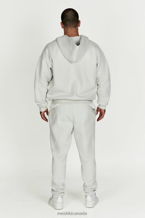 Meshki Smoke Grey Corrie Zip Through Hoodie Clothing JN88N880