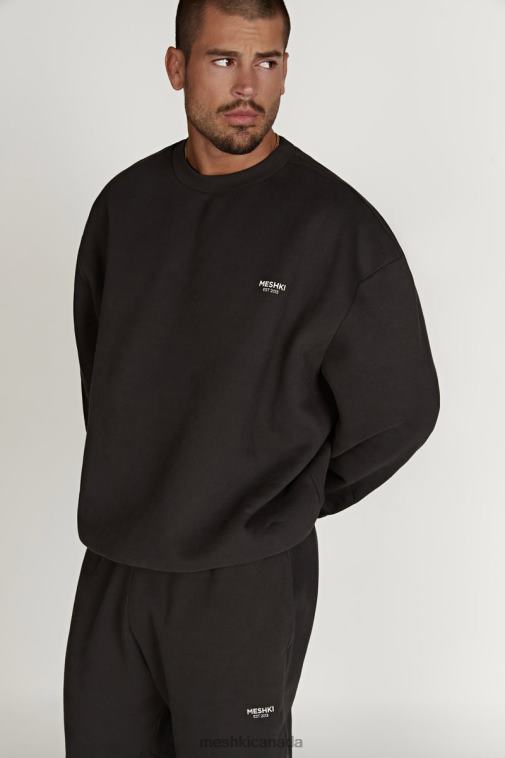Meshki Dusk Black Phoenix Oversized Crewneck Jumper Clothing JN88N809