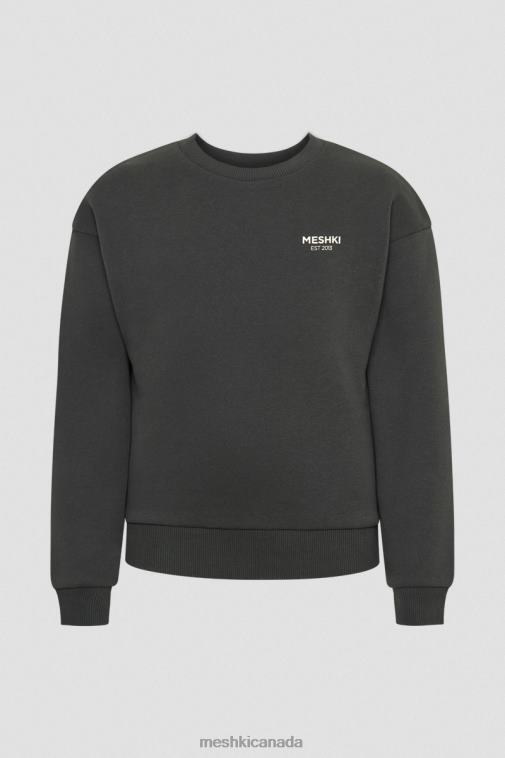 Meshki Dusk Black Phoenix Oversized Crewneck Jumper Clothing JN88N809